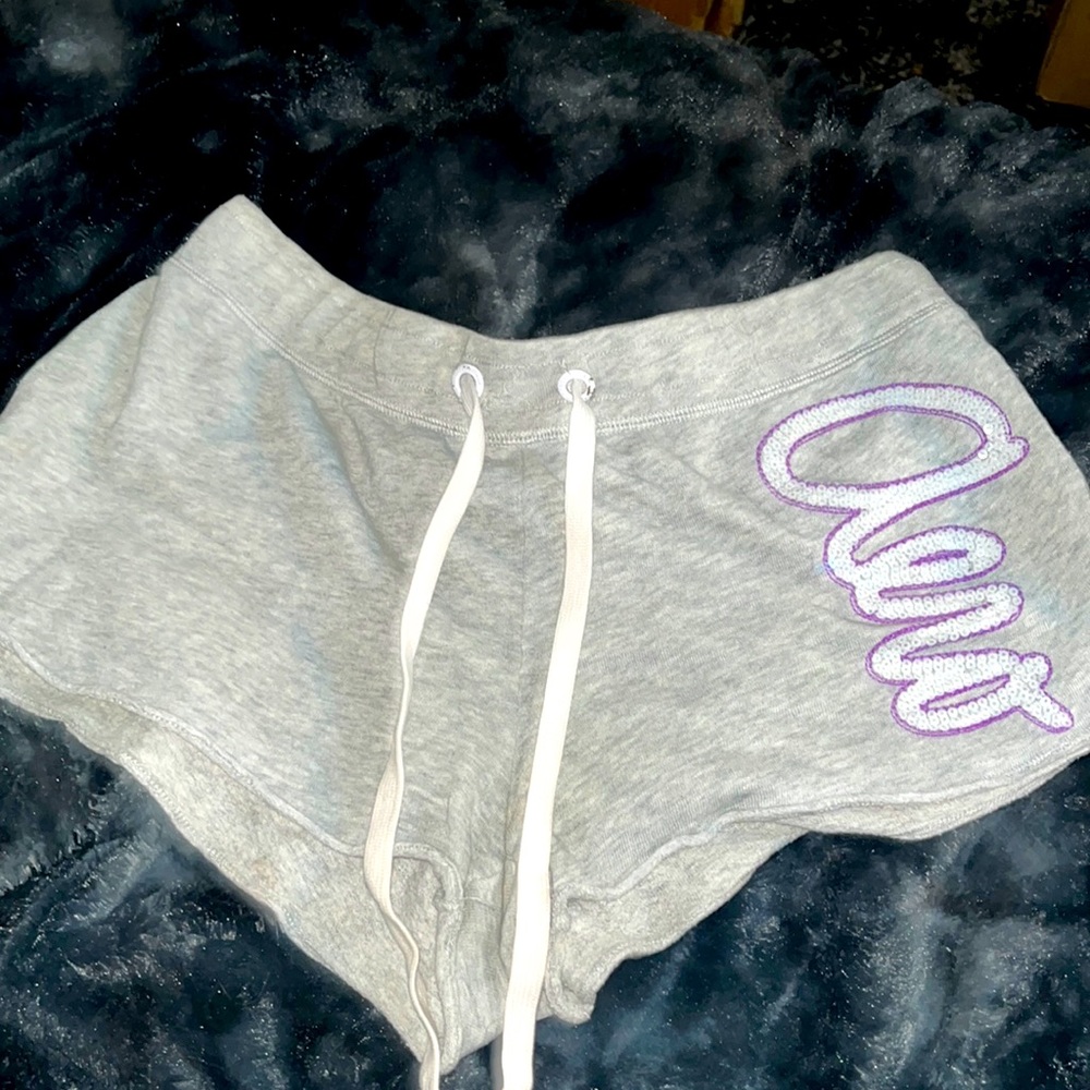 Gray booty shorts